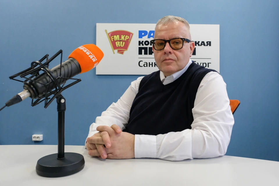 Алексей Блинов в студии радио «Комсомольская Правда в Петербурге», 92.0 FM