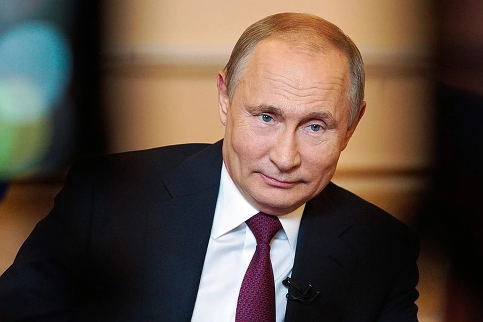 Президент Владимир Путин во время интервью ТАСС. Фото: Алексей Дружинин/ТАСС
