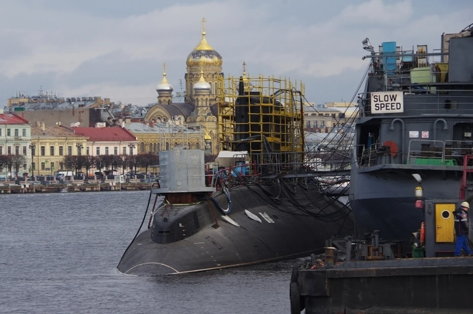 В Петербурге приступили к испытаниям подводной лодки "Волхов". Фото: admship.ru