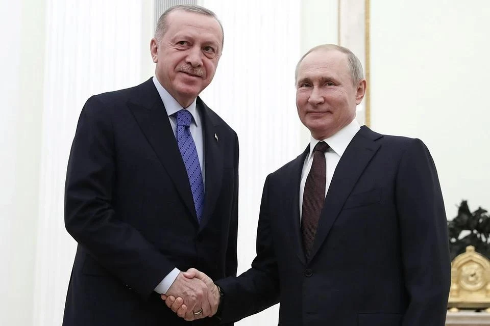 В Кремле состоялась встреча президента Российской Федерации Владимира Путина и турецкого лидера Реджепа Тайипа Эрдогана. Фото: Михаил Метцель/ТАСС
