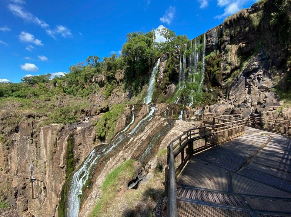 Так выглядят сейчас водопады, которые считаются главной достопримечательностью парка Фото: Национальный парк Игуасу