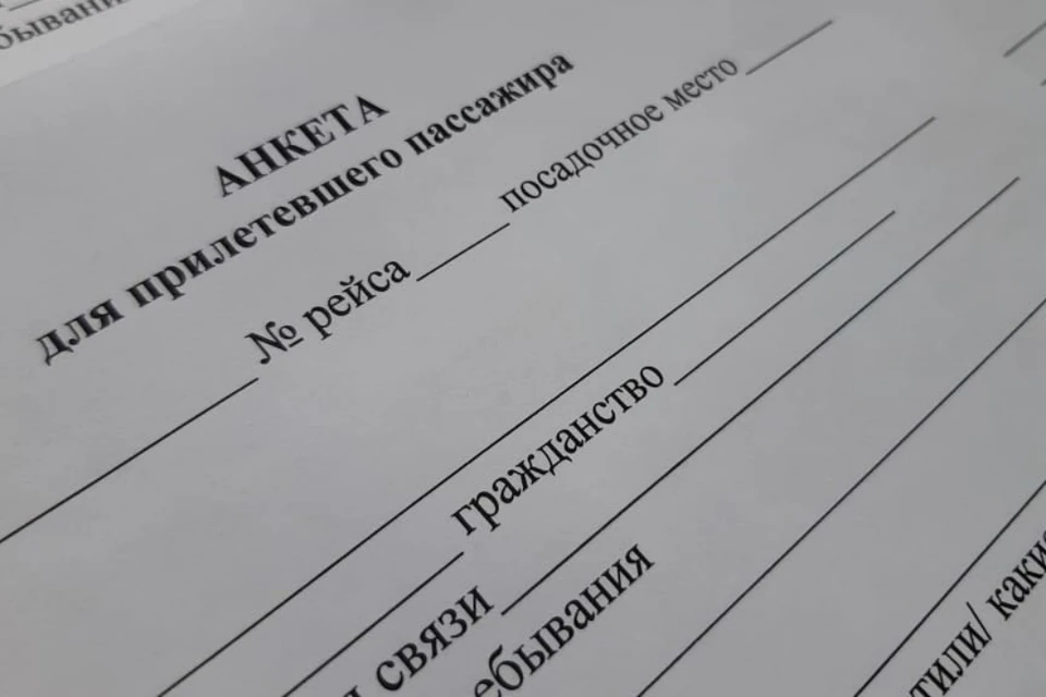 Каждый пассажир, уезжающий или возвращающийся, должен заполнить такую анкету. Фото: kirovreg.ru