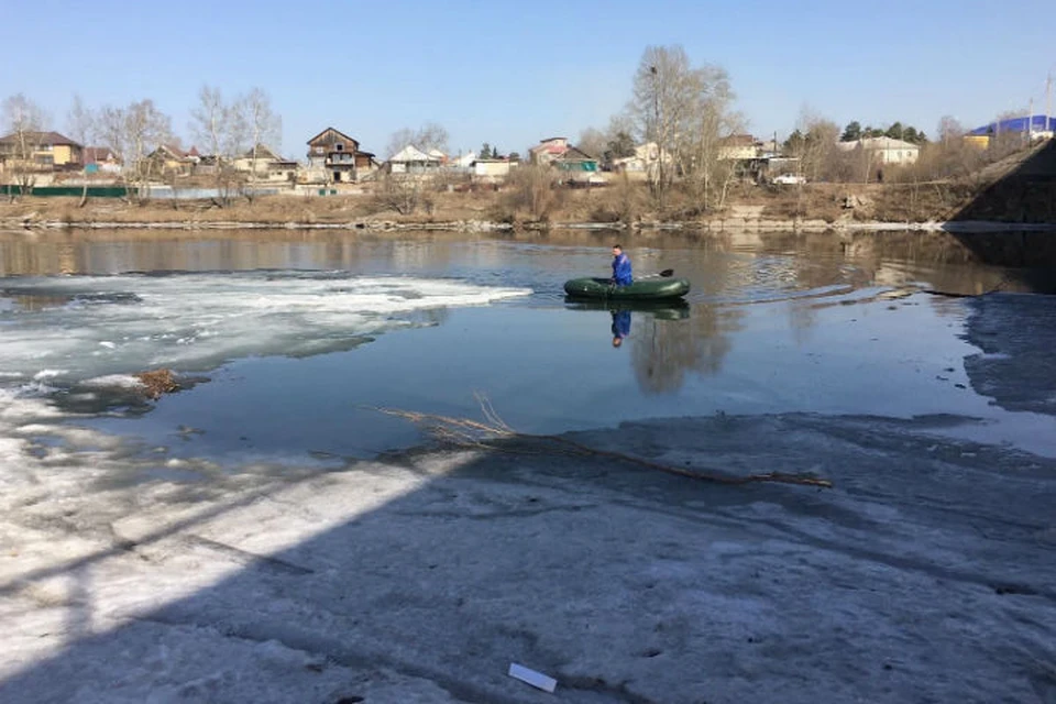 8-летняя девочка и пытавшийся ее спасти мужчина, утонули на реке Китой в Ангарске. Фото: ГУ МЧС России по Иркутской области