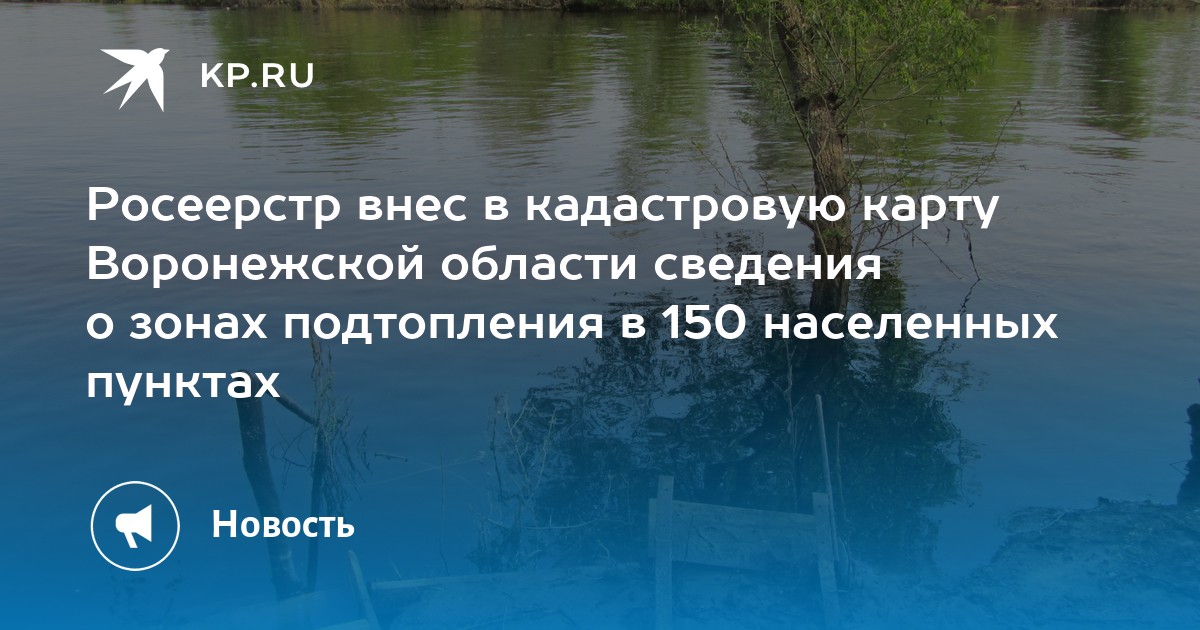 Карта зон затопления воронежской области