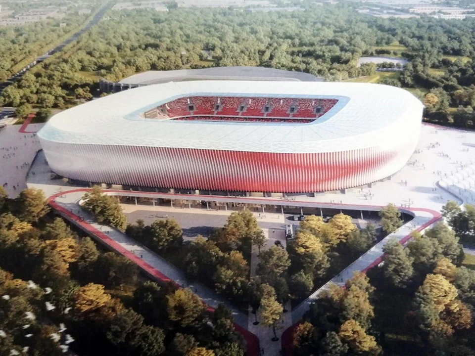 Посмотрите, каким будет Национальный футбольный стадион, который нам подарили китайцы. Фото: Мингорисполком.