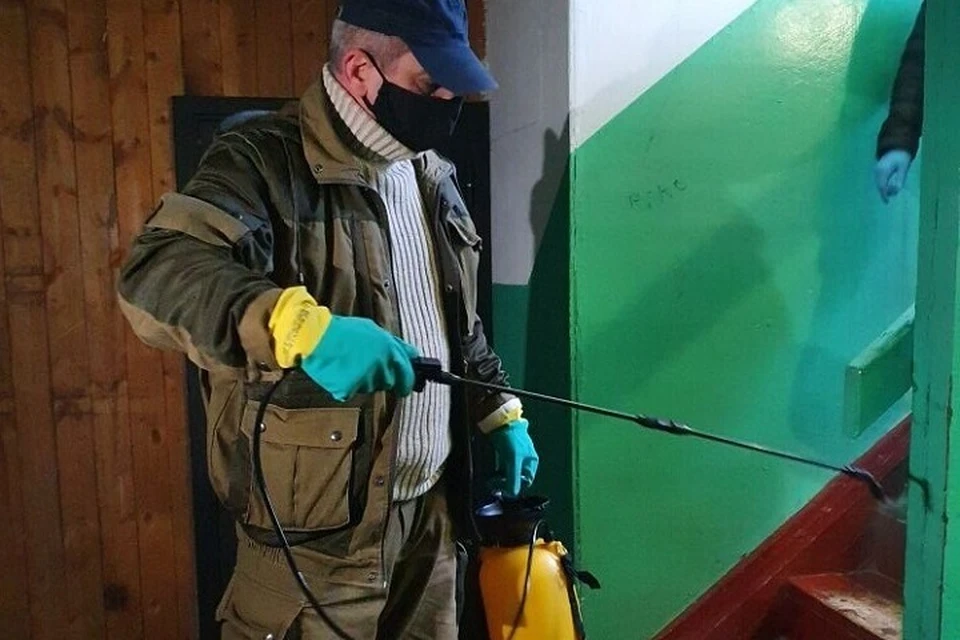 В Салехарде продолжают дезинфицировать общественные места Фото: salekhard.org