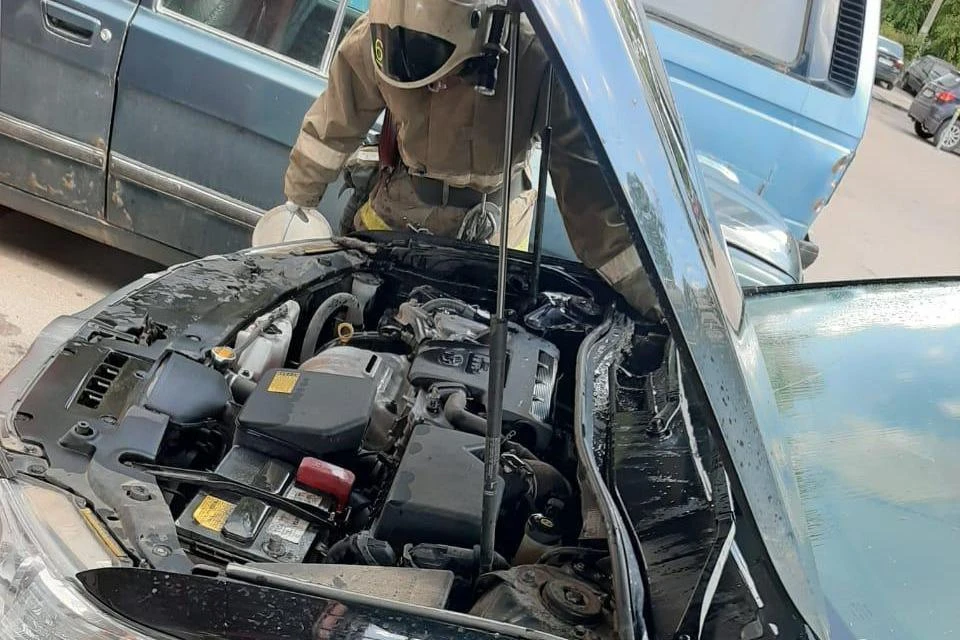 Загорелся двигатель автомобиля