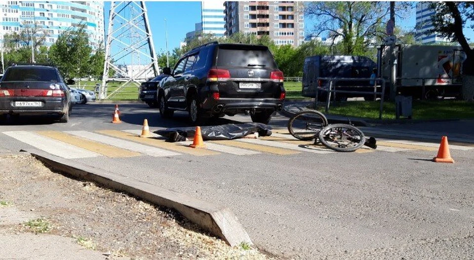 Сбитие пешехода. Авария наезд на велосипедиста.