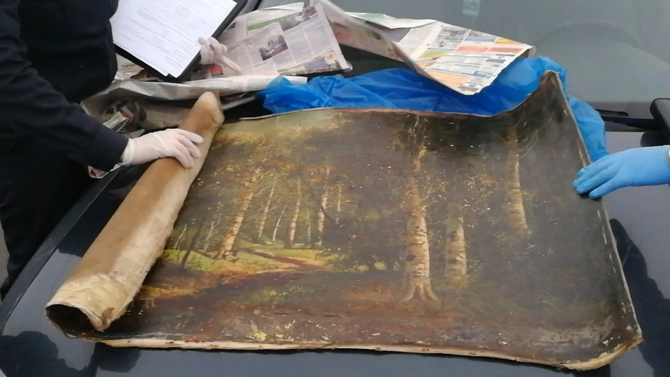 Мошенники пытались продать поддельную картину Шишкина за миллион. Фото: УМВД России по Тульской области
