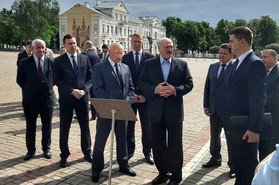 Лукашенко с рабочим визитом находится в Полоцке. Фото: Telegram "Пул Первого".