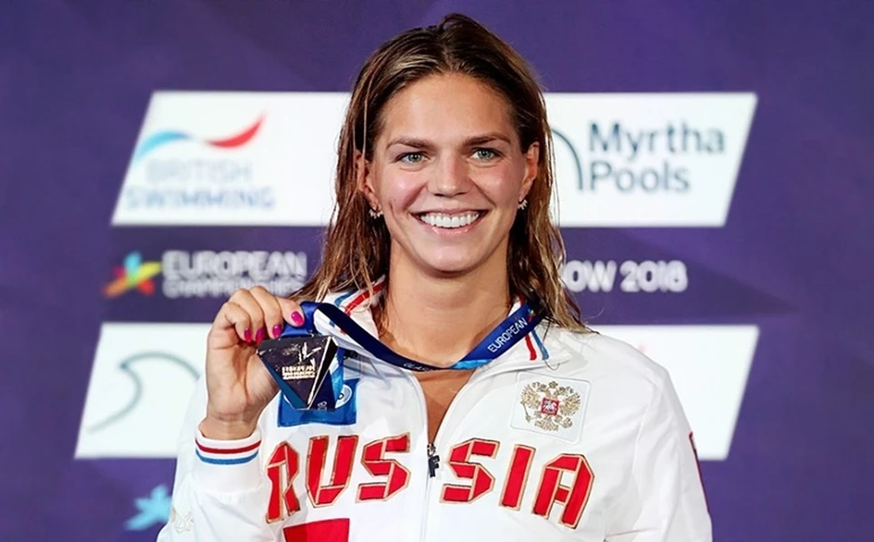 Ю́лия Ефимова — российская пловчиха, трёхкратный призёр Олимпийских игр 2012 и 2016 годов, шестикратная чемпионка мира. Фото: "EFIMOVA TEAM"