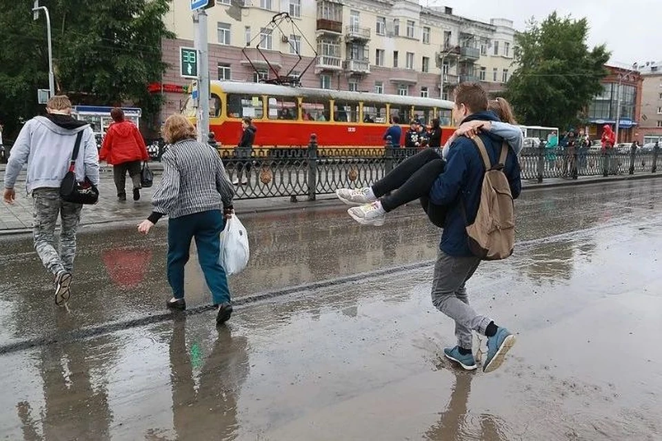 После дождя в Барнауле.