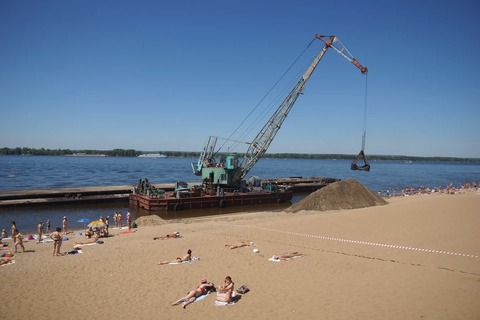 В Самаре на пляжи привезли песок