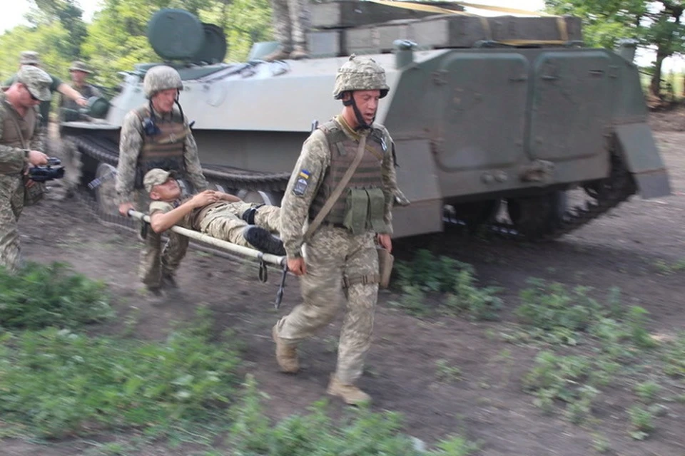 Украинские военные несут потери от ответного огня защитников ДНР. Фото: Пресс-центр штаба ООС