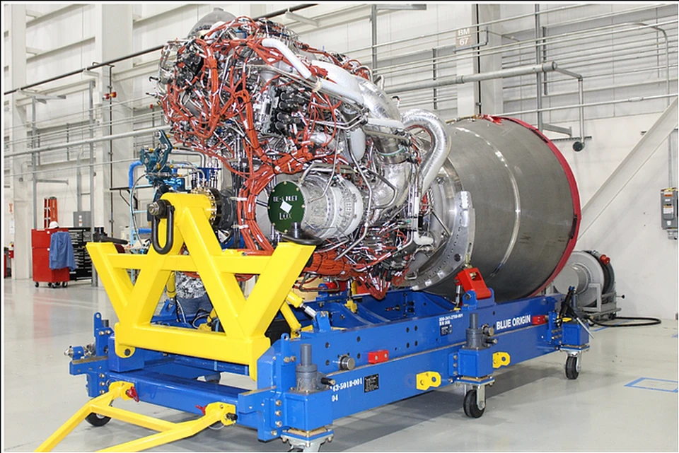 Двигатель BE-4, который должен стать заменой российским ракетным двигателям РД-180 в США. Фото: Twitter/ulalaunch
