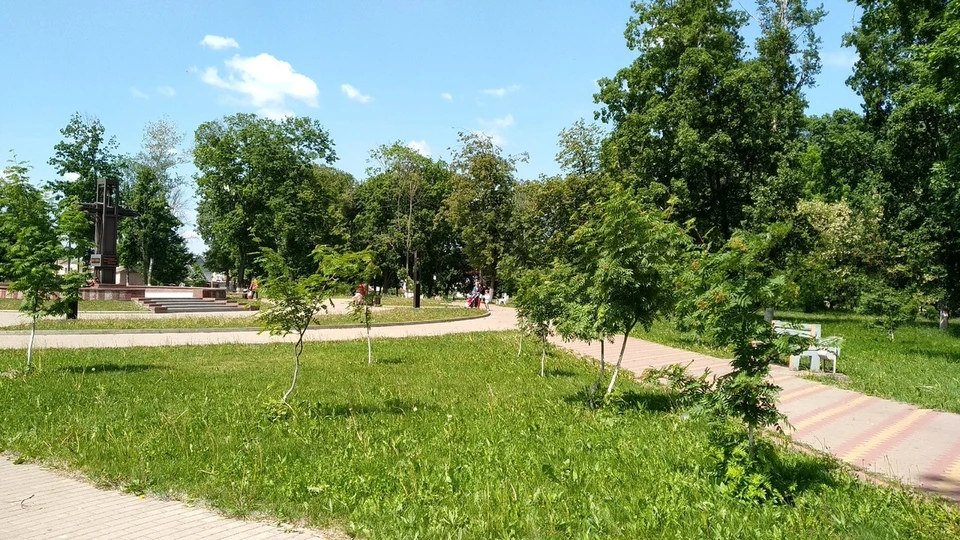 Работы по освещению в парке завершились еще в конце июня