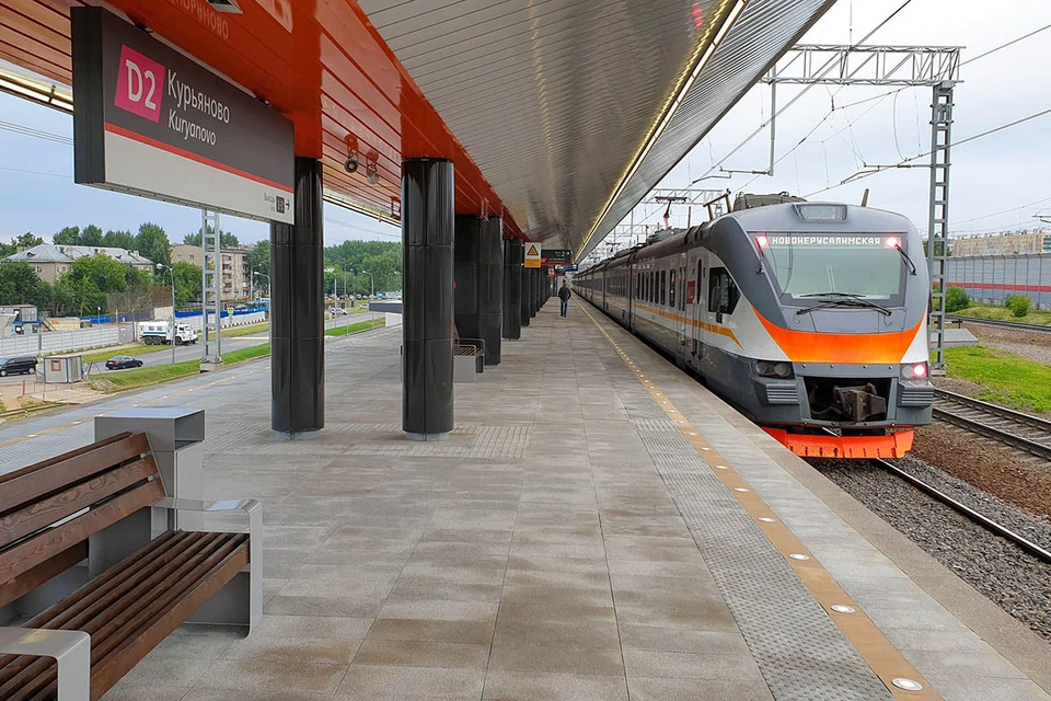 Сегодня, 13 июля, на юго-востоке столицы для пассажиров запустили ещё одну остановку линии МЦД-2 "Нахабино - Подольск". Фото: АГН "Москва"