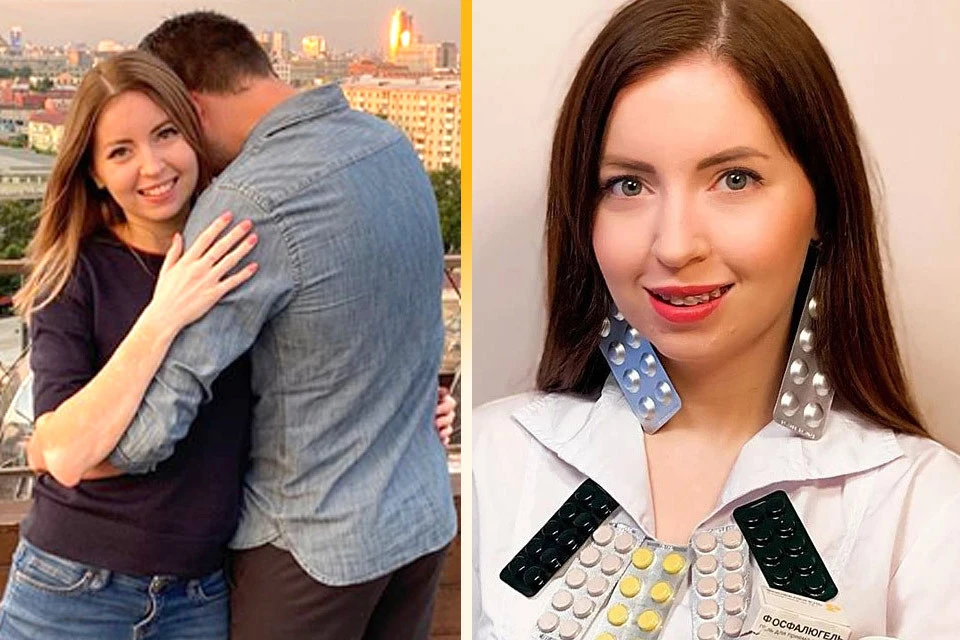 Печально прославившийся блогер Екатерина Диденко в объятиях мужчины.