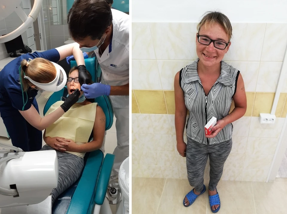 Врачи удалили бездомной Наталье бесплатно два зуба. Фото: Другая медицина