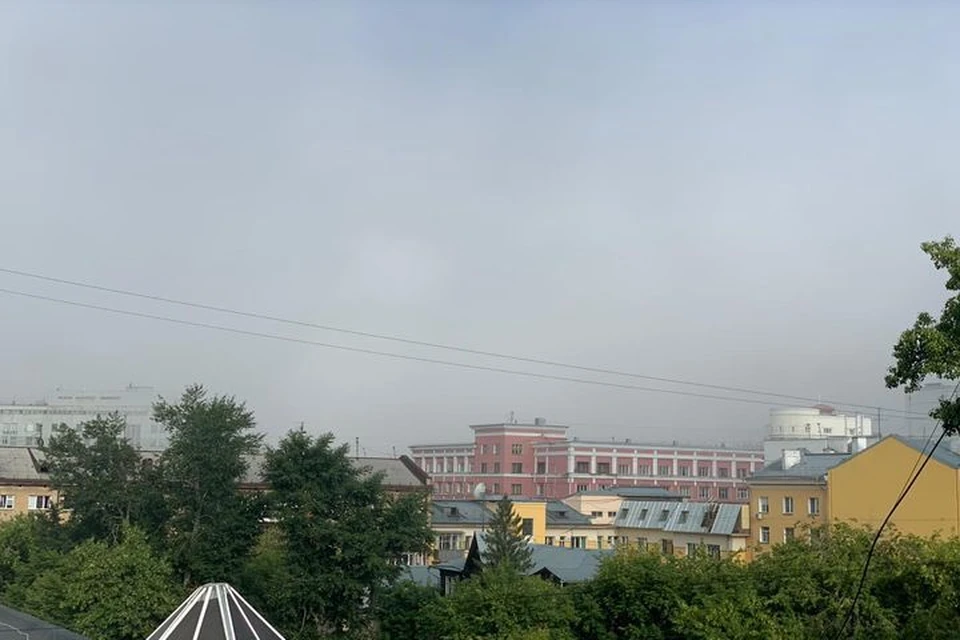 Туман накрыл центр города. Фото:Елена Данилова