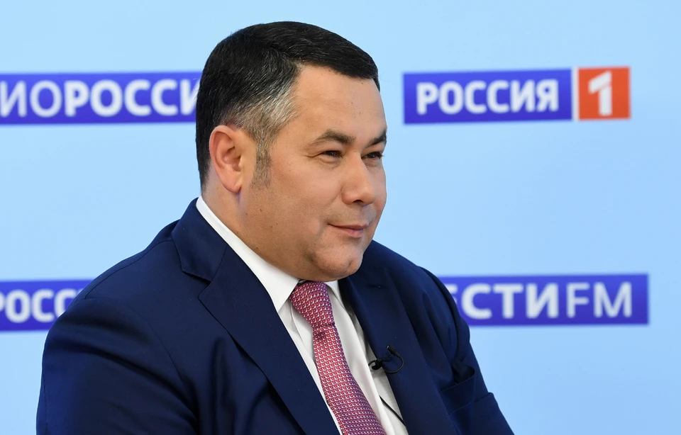 Губернатор Игорь Руденя выступил в телеэфире. Фото:ПТО