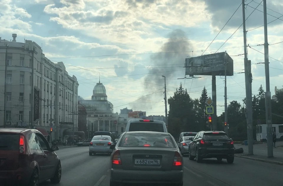 Огонь видно даже из центра