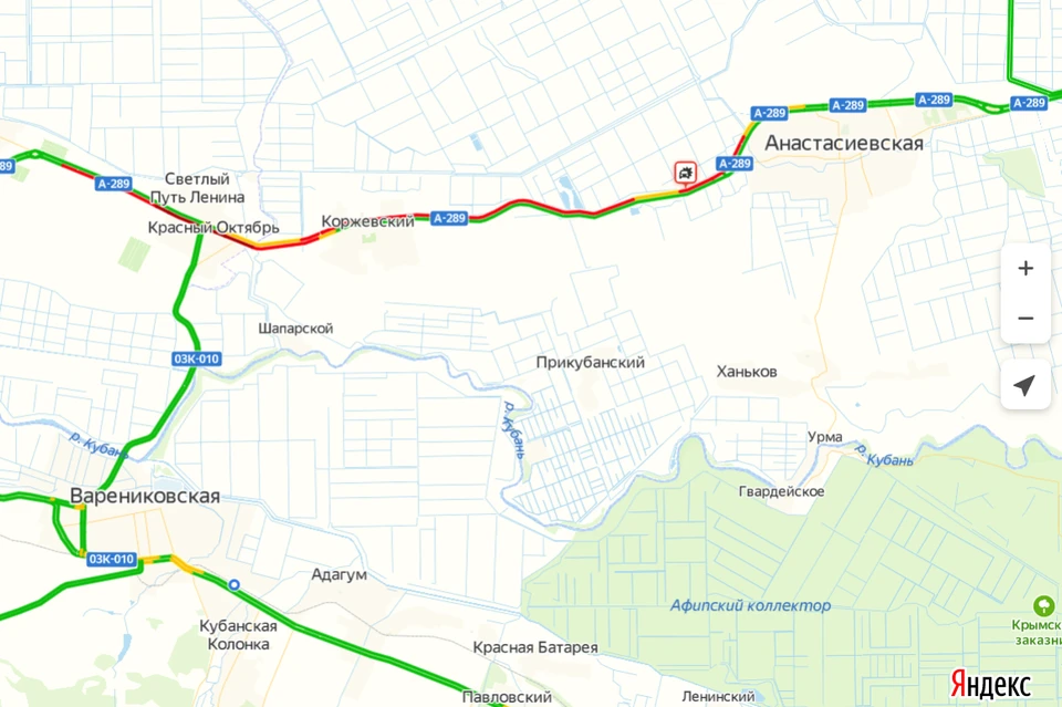 Карта пробок крымский мост