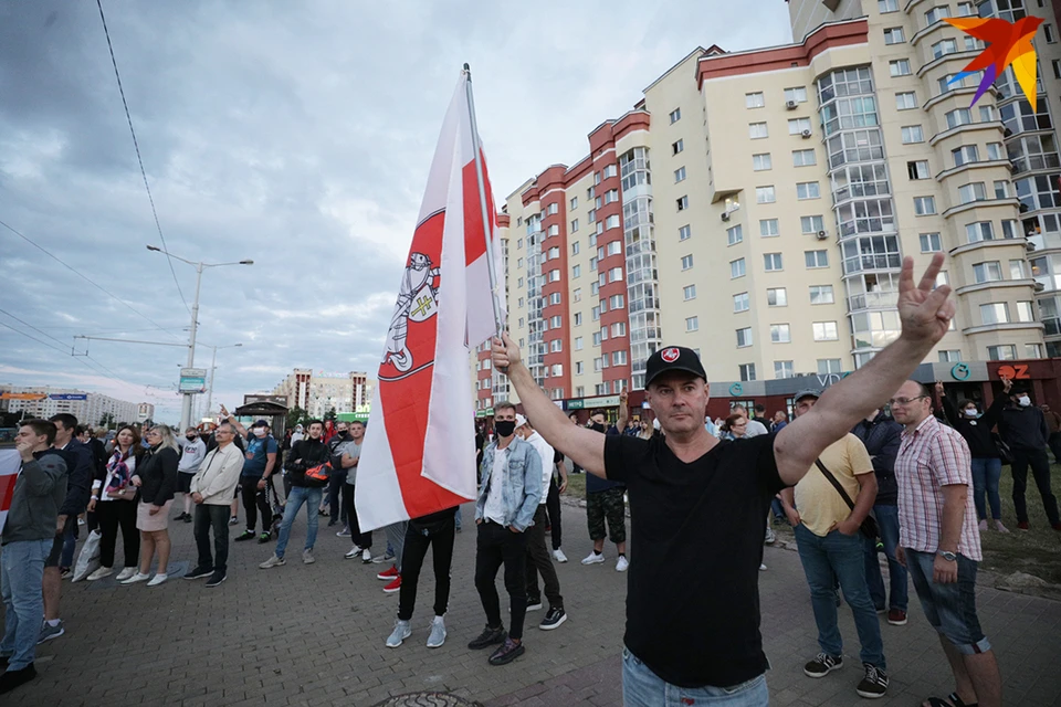 Протесты в Минске 11 августа 2020 года.