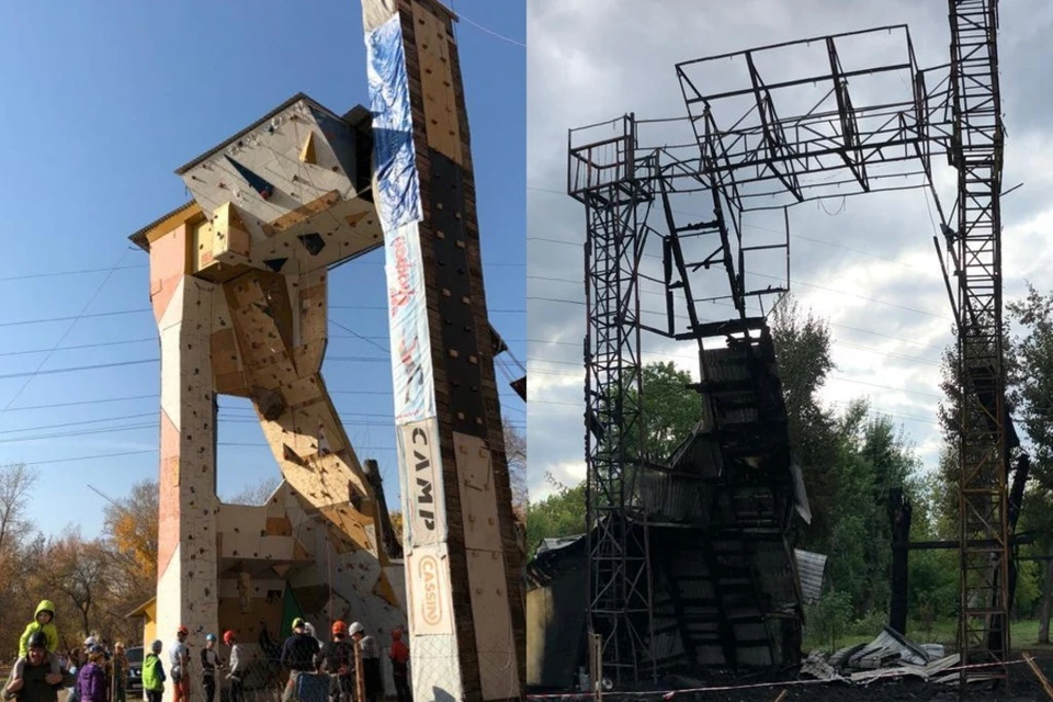 Скалодром не подлежит восстановлению. Фото: предоставлено Еленой Гребенниковой