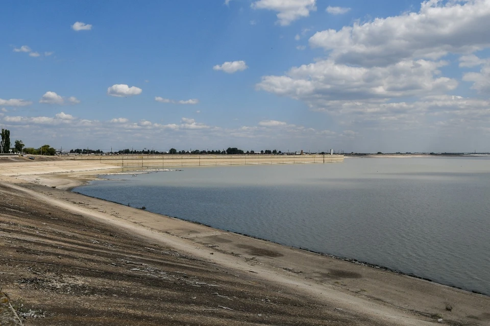 Уровень воды в Краснодарском водохранилище упал ниже критических отметок