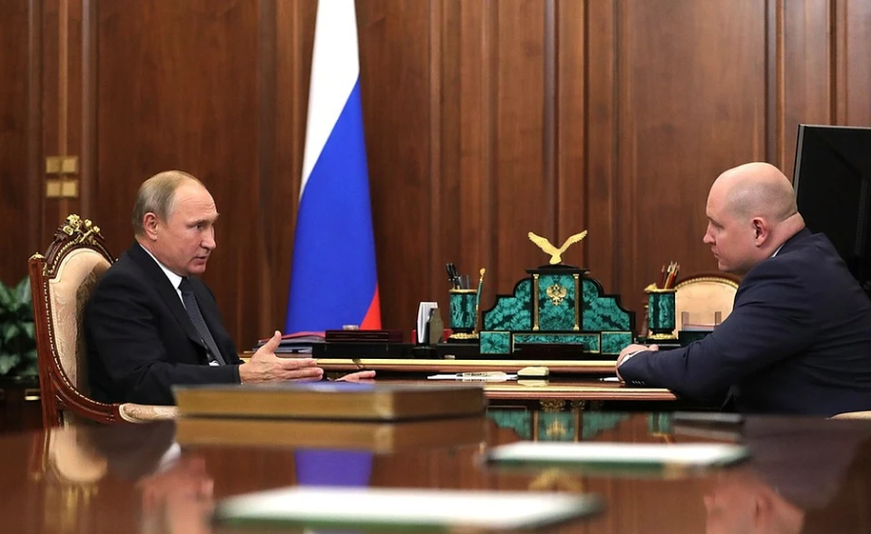 Встреча президента Владимира Путина и врио губернатора Севастополя Михаила Развожаева по видеосвязи Фото: kremlin.ru