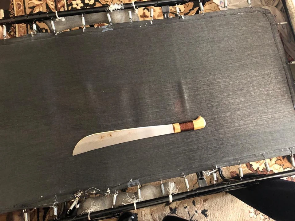 Нож, которым самарец зарезал своих родителей / Фото: СУ СК по Самарской области