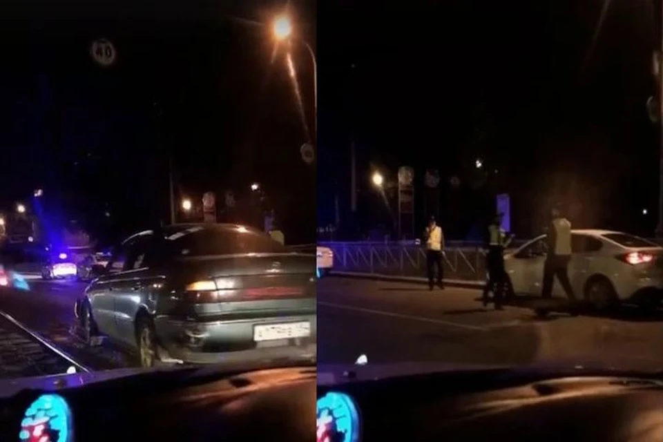 Авария произошла на улице Богдана Хмельницкого. Фото: Кадр из видео