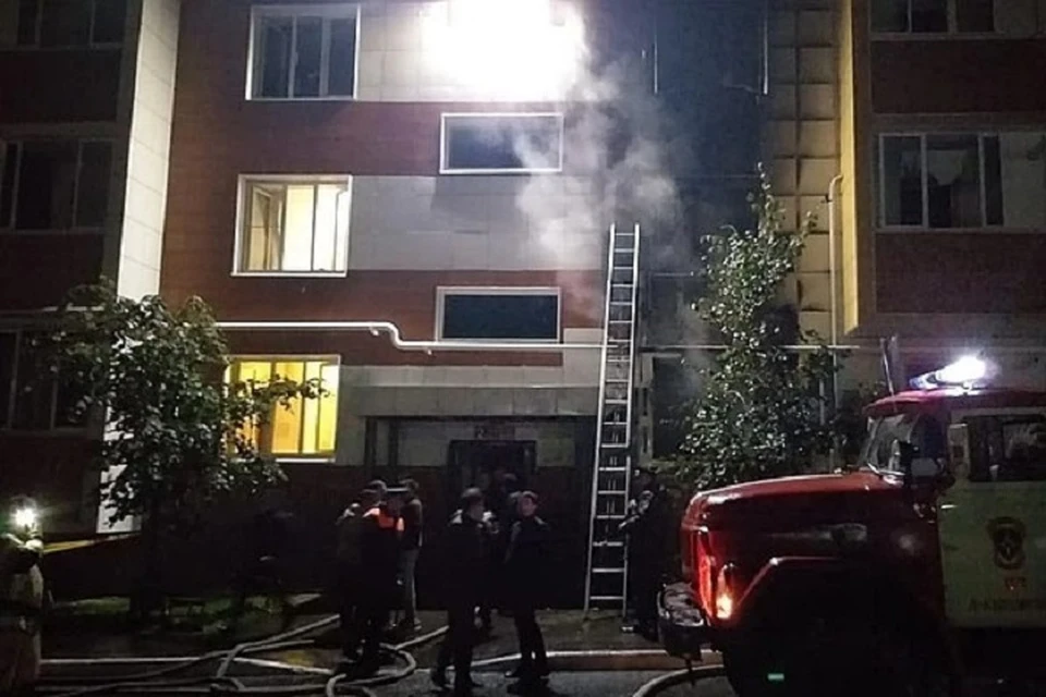 Возгорание протзошло в однокомнатной квартире на третьем этаже.