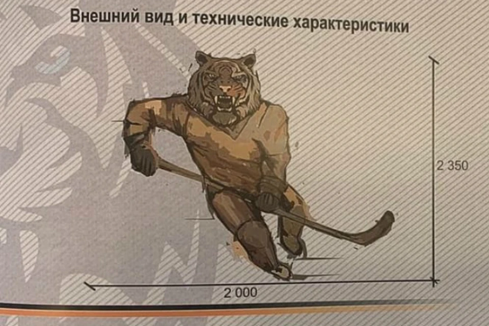 Тигра на коньках собираются установить в Хабаровске ФОТО: аккаунт в Instagram Михаила Сидорова