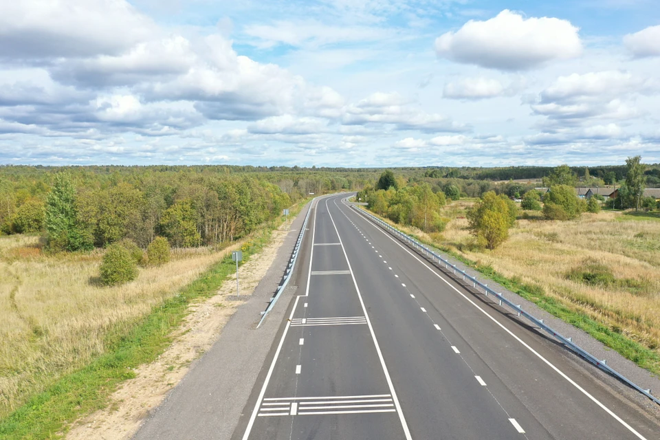 Ввели в эксплуатацию 25 километров дороги на Весьегонск в Тверской области. Фото: ПТО.