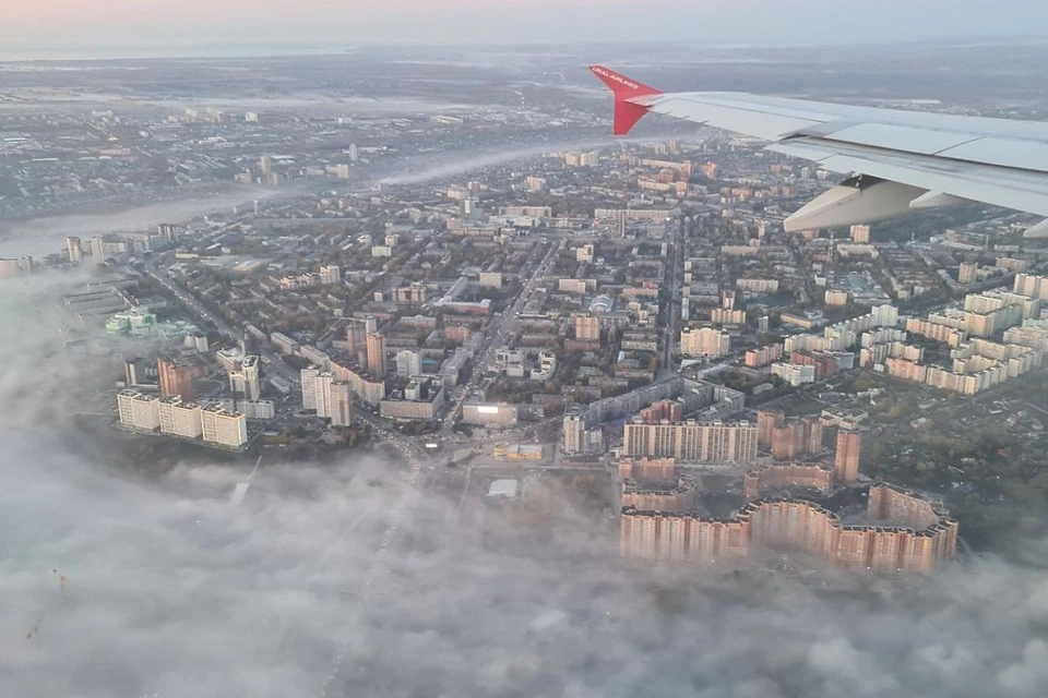 Новосибирск окутал туман. Фото: Степан Максимов