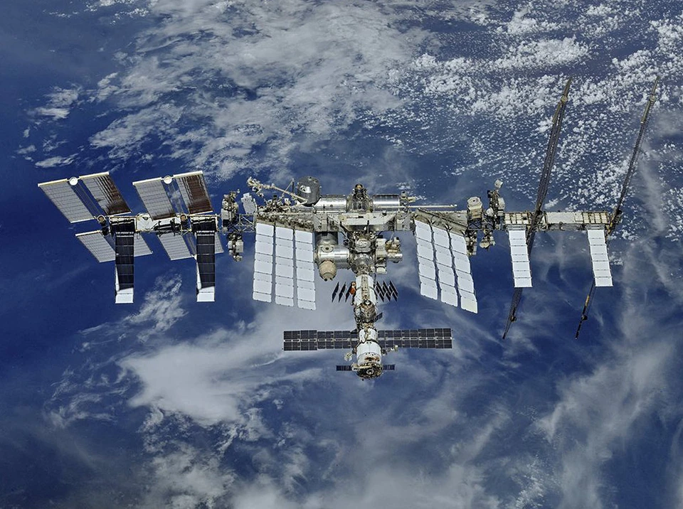 Вид на Международную космическую станцию, снимок июля 2020 г.