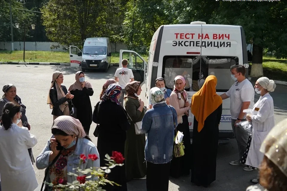 В рамках акции было протестировано около 200 человек. Фото: Минздрав России