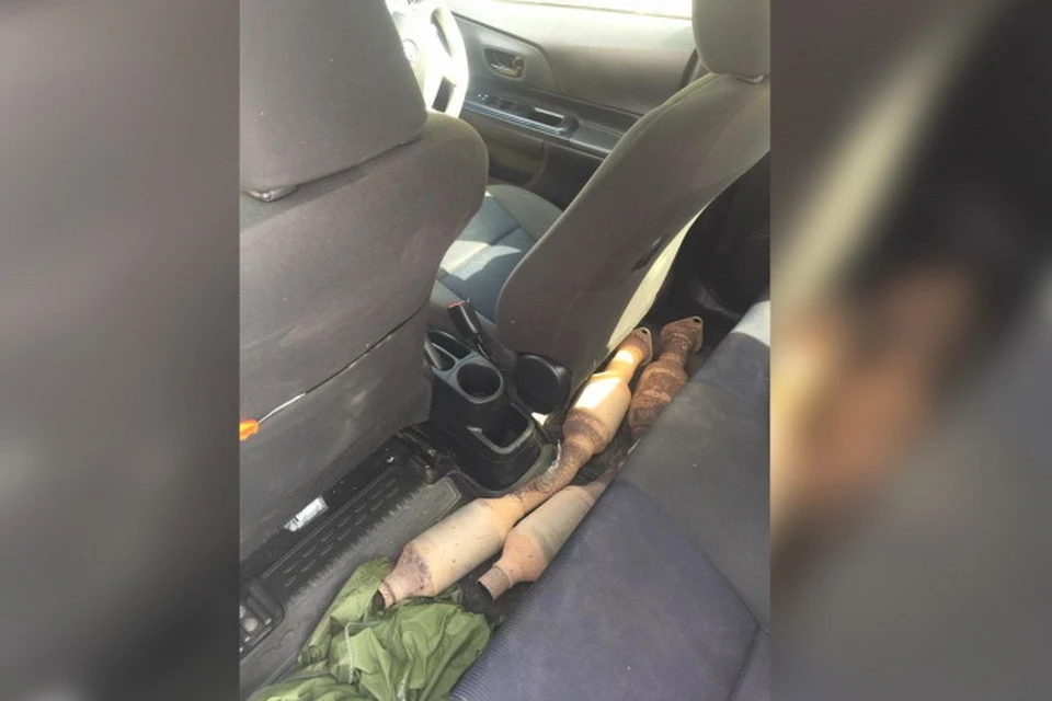 Злоумышленники похищали автомобильные катализаторы, содержащие драгоценные металлы. Фото: пресс-служба УМВД России по городу Владивостоку