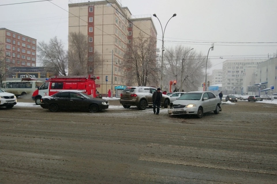 На проспекте Ленина в Кемерове произошла авария