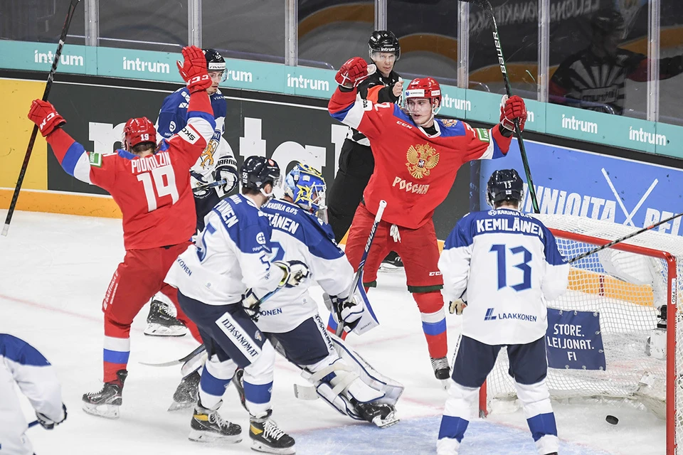 Россия разбила Финляндию / Фото: EPA/KIMMO BRANDT/ТАСС