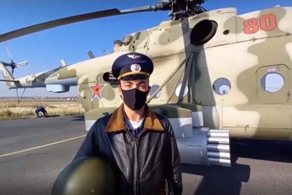 Старший лётчик – капитан Руслан Бердюгин рассказал о прикрытии колонны миротворческих сил вертолётами Ми-8 и Ми-24 по маршруту «Эребуни – Горис»