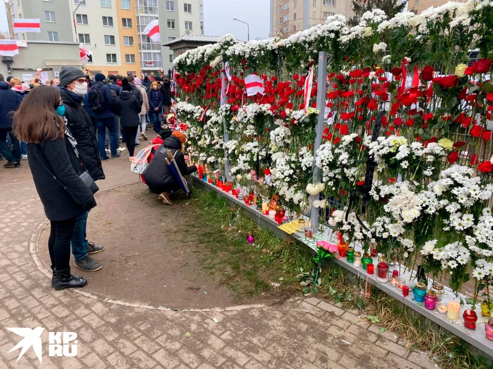 В Минске создали народный мемориал памяти погибшего активиста. Фото предоставлено КП