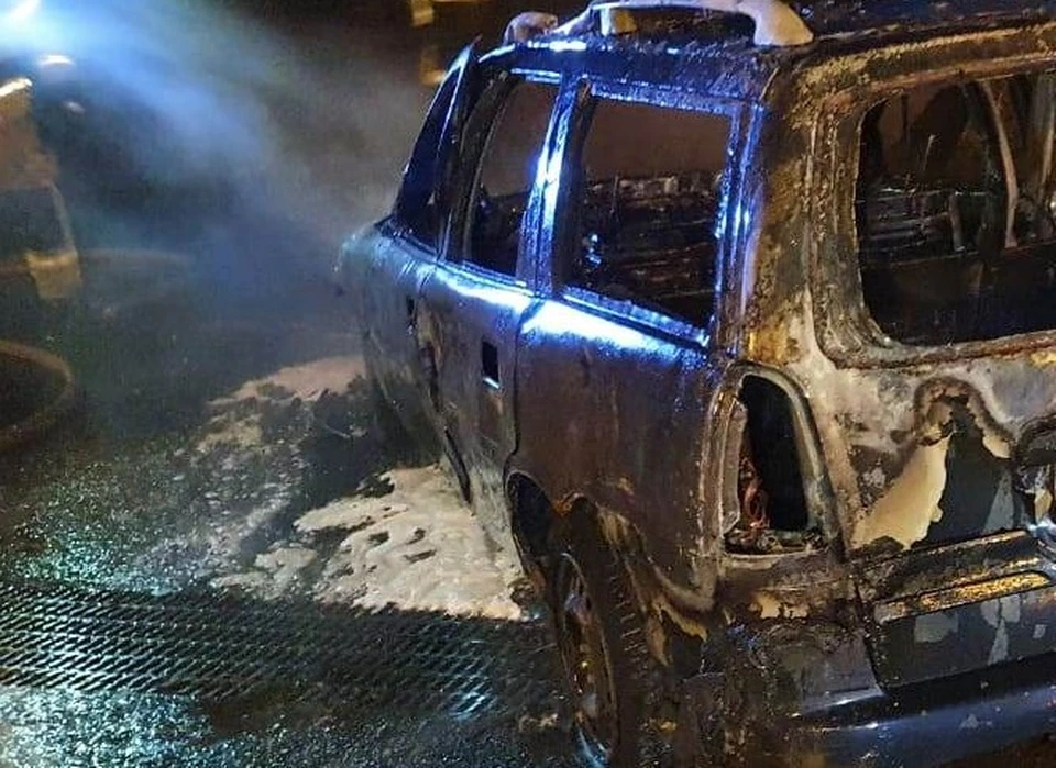 Пожар случился около Мстихино