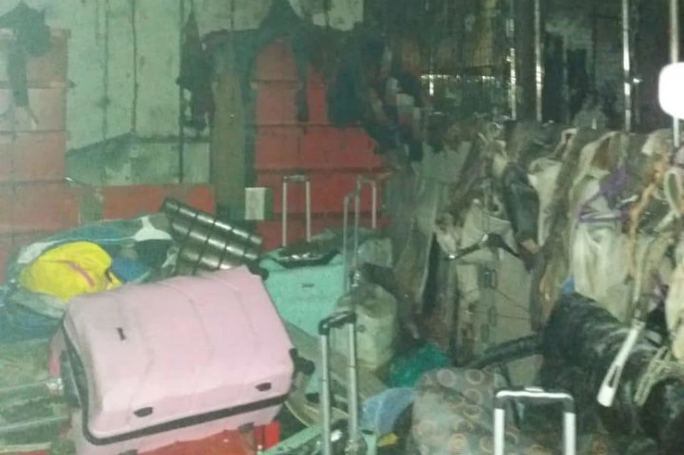 На рынке в Нижнеудинске сгорел павильон с одеждой