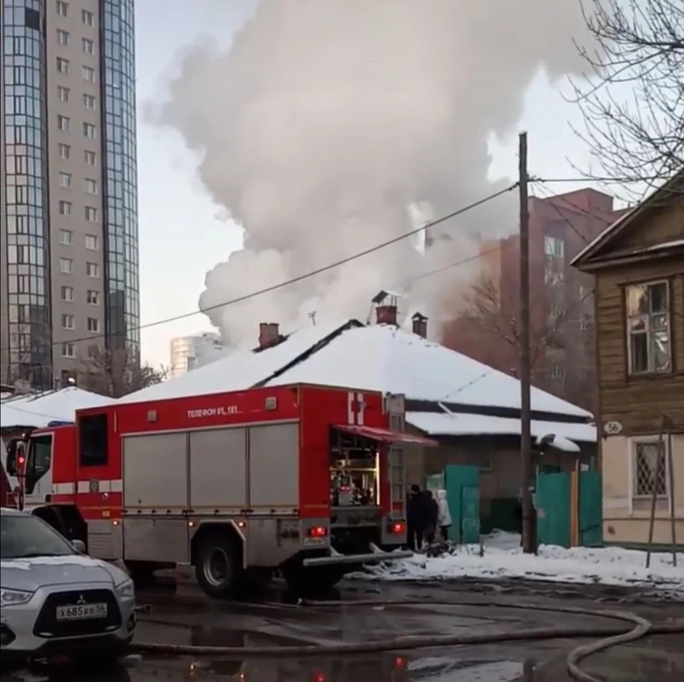 Пожар ликвидировали в 16:12