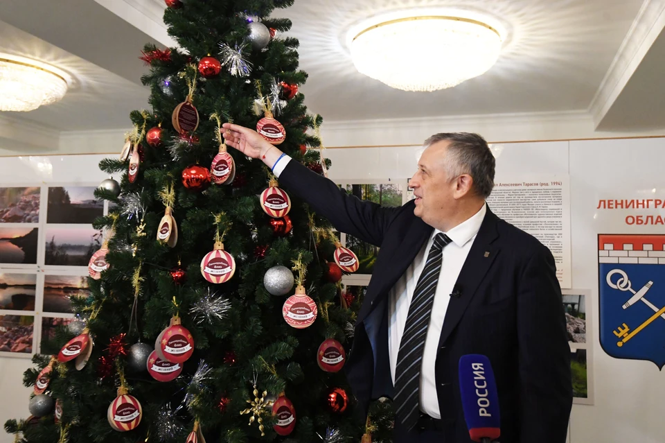 Правительство Ленинградской области открыло елку желаний для детей-сирот / Фото: Администрация Ленобласти