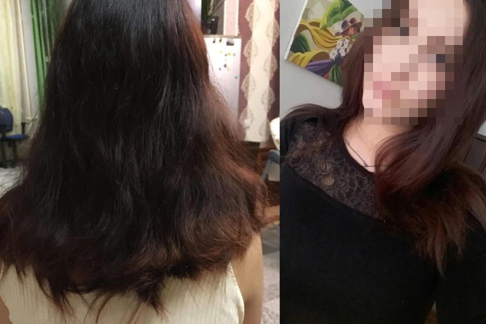 Волосы до (фото справа) и после (фото слева) процедуры. Как вам такой результат. Фото: личный архив героя