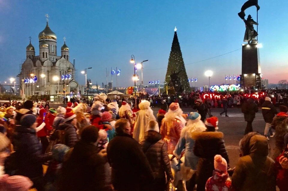 Празднование во Владивостоке Нового года